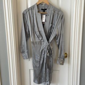 Banana Republic 100% silk wrap dress